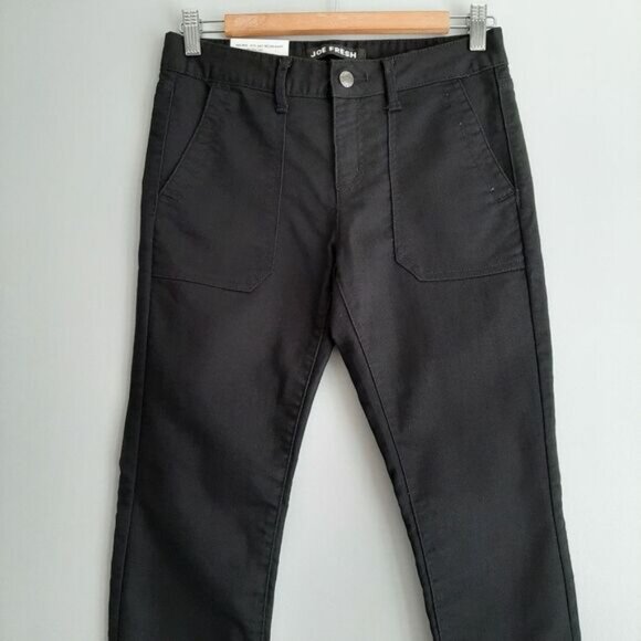 JOE FRESH Classic Slim Mid-Rise Stretch Black Jeans Sz 26 - Picture 3 of 13